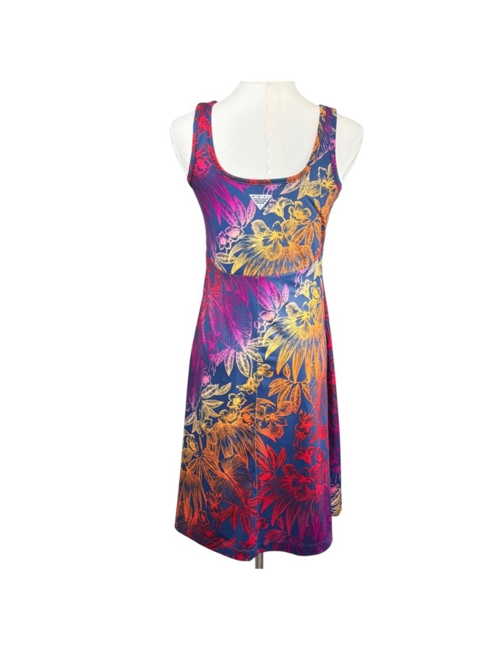 Columbia PFG sz large Freezer tropical print dress - Picture 2 of 9